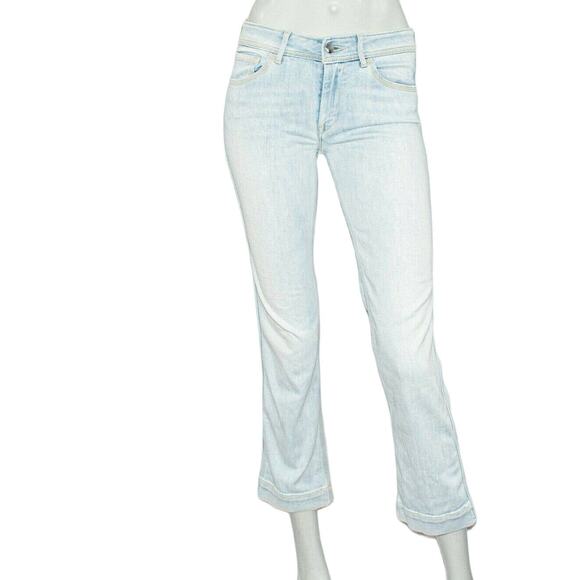 Seafarer Size 25 Work Jim Capri Jeans Faded Blue straight leg Italy - Picture 1 of 11